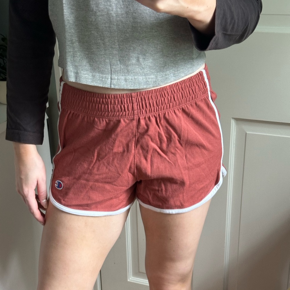 champion workout lounge dolphin shorts